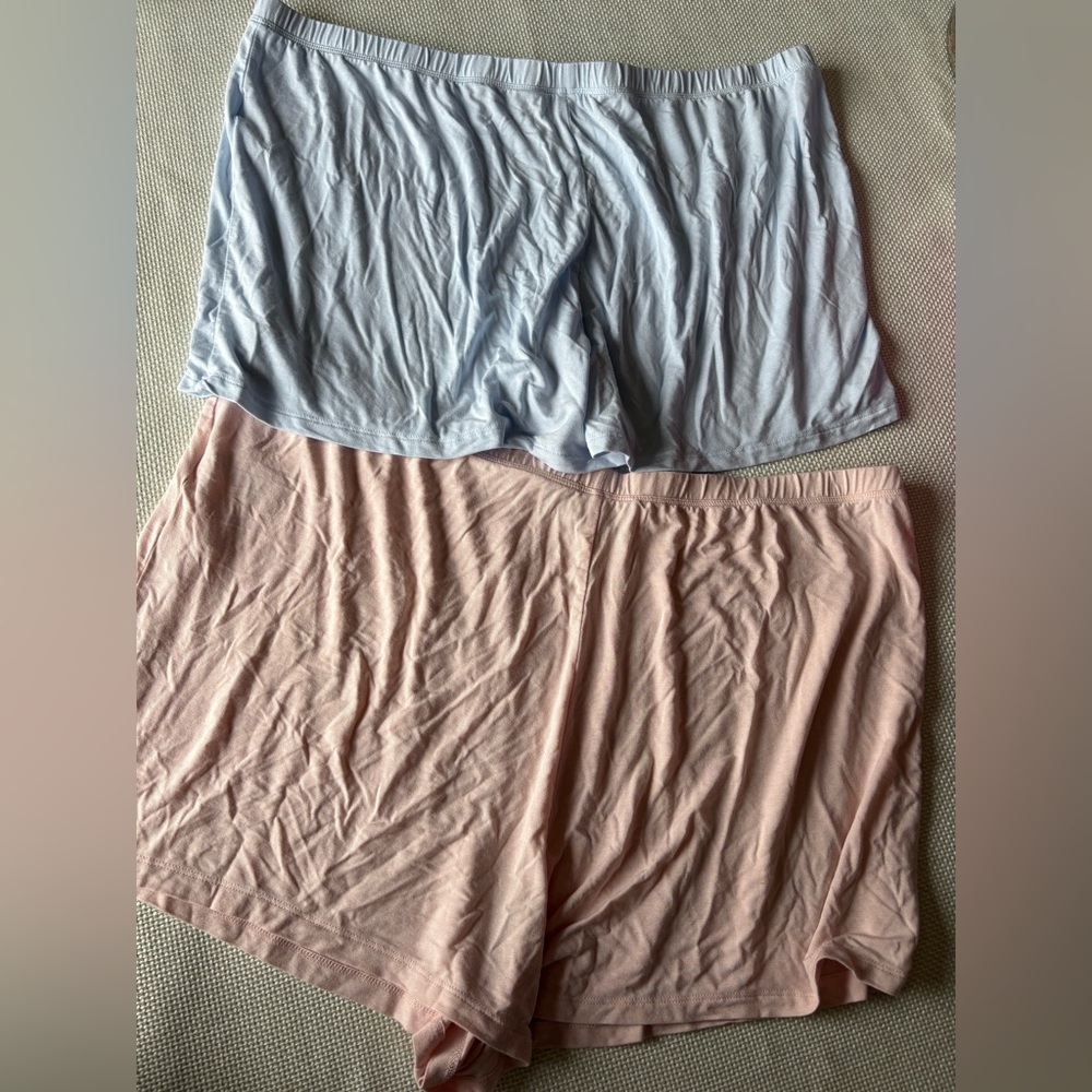 Lot of 2 Sleep Shorts Pink Blue XXL Amazon Essentials x Sofia Grainge